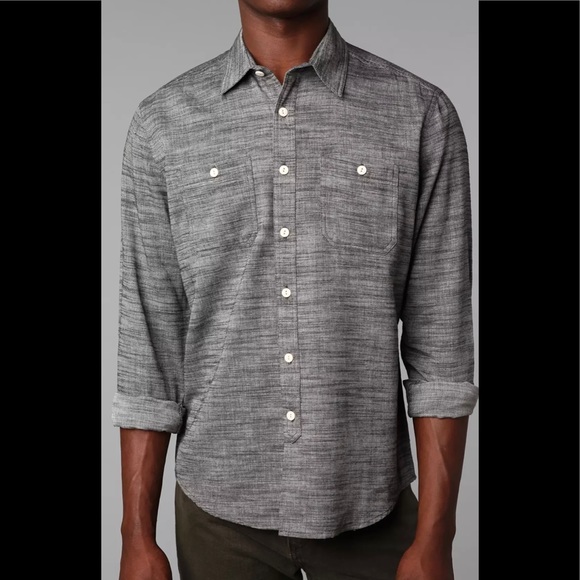 Brooklyn Cloth Gray button down. Sold Out online! - Picture 1 of 12